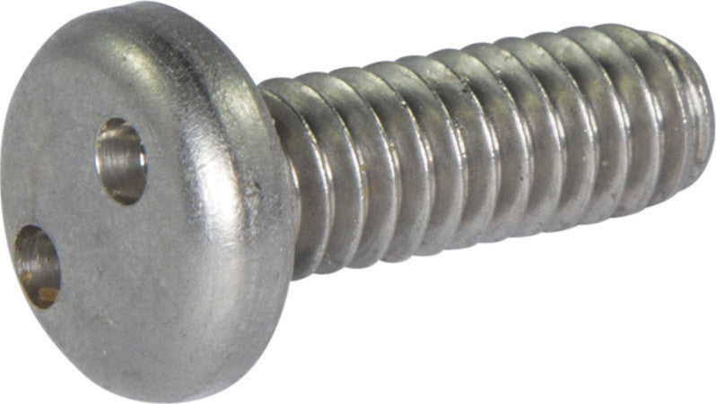 8-32 x 3/8 Tamper Resistant Drilled Spanner Pan Head Machine Screw 18-8 Stainless Steel