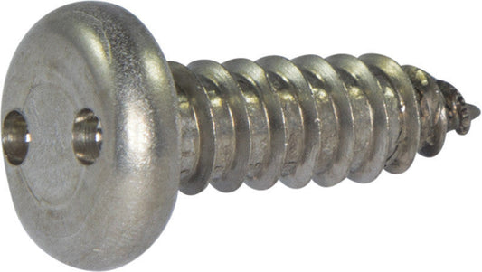 4 x 3/8 Tamper Resistant Drilled Spanner Pan Head Sheet Metal Screw 18-8 Stainless Steel