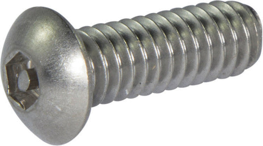 8-32 x 5/8 Tamper Resistant Hex Button Head Socket Machine Screw 18-8 Stainless Steel (5/32)