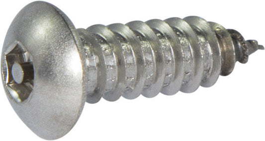 10 x 2 1/2 Tamper Resistant Hex Button Head Socket Sheet Metal Screw 18-8 Stainless Steel (5/32)