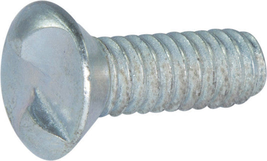 10-24 x 5/8 Tamper Resistant One Way Oval Head Screw Zinc