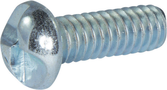 8-32 x 1/2 Tamper Resistant One Way Round Head Machine Screw Zinc