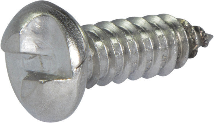14 x 1/2 Tamper Resistant One Way Round Head Sheet Metal Screw 18-8 Stainless Steel