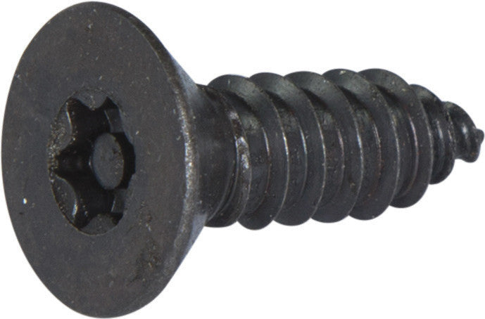 6 x 1  Tamper Resistant Torx Flat Head Sheet Metal Screw Steel Black (T-15)