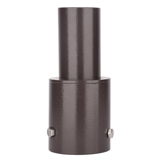 Tenon Adapter for 3 inch Round Pole, Single Vertical Bracket Adapter 3'' Round Pole for 2-3/8in Slip Fit LED Shoebox Parking Lot Pole Light