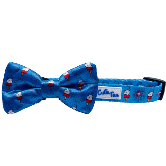 The Fourth USA America Dog Bow Tie