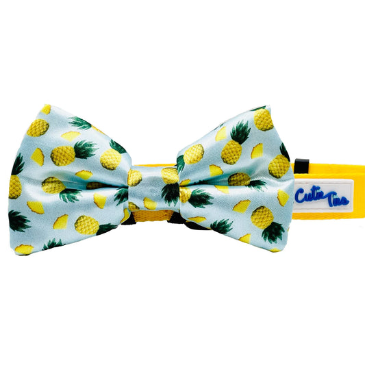 Tropic Like It's Hot Pineapple Dog Bow Tie