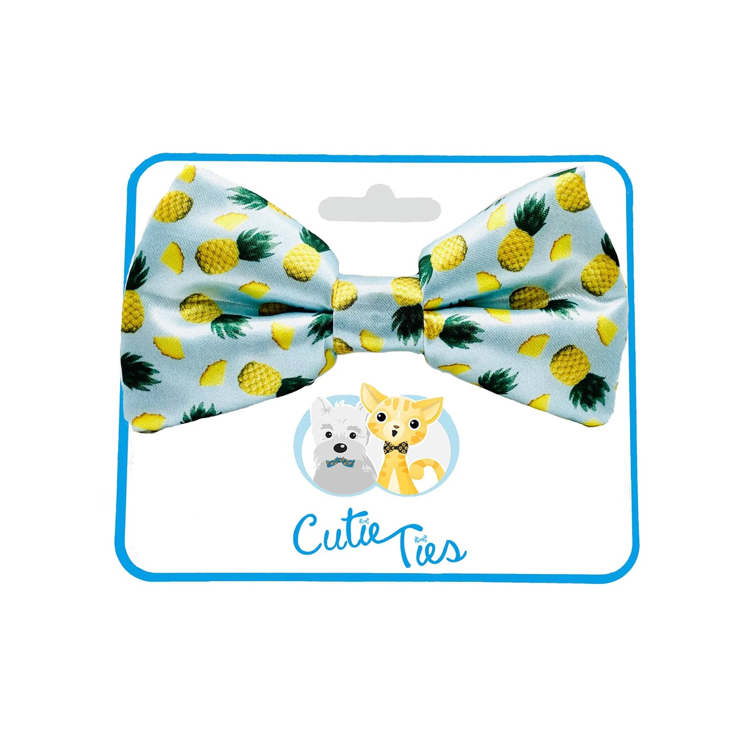 Tropic Like It's Hot Pineapple Dog Bow Tie