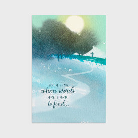 U1204 - WATERCOLOR CROSSES - SYMPATHY