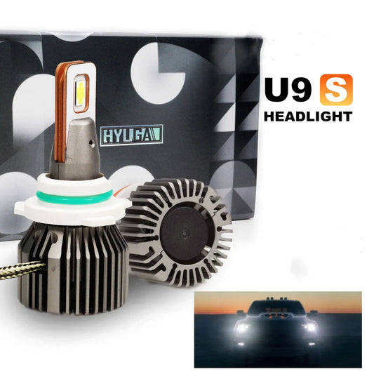 LED Headlight Conversion Kit for 2013-19 Dodge Ram U9S (9005 9012) + Interface Module (Decoder)
