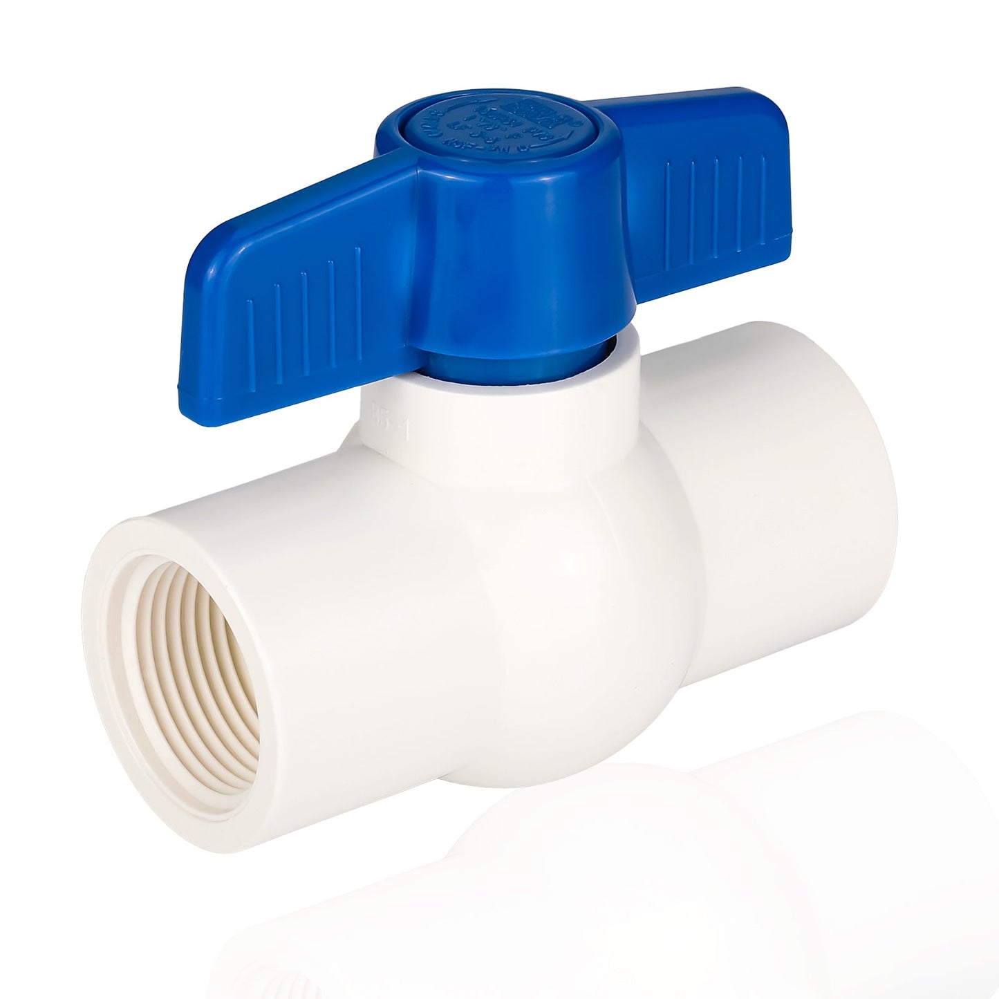 1-1/2" PVC Ball Valve, FPT Threaded, Sch. 40