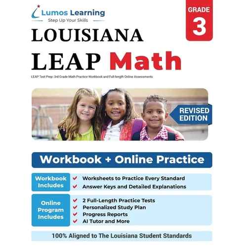 LEAP Test Prep: 3rd Grade Math Practice Workbook and Full-length Online Assessments: : LEAP Study Guide