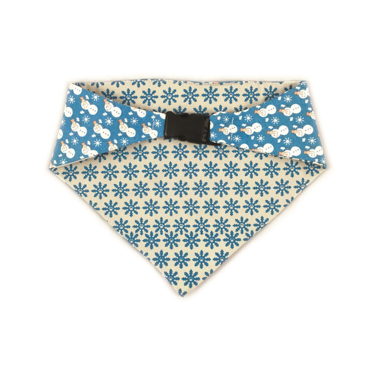Holiday Snowmen Reversible Dog Bandana