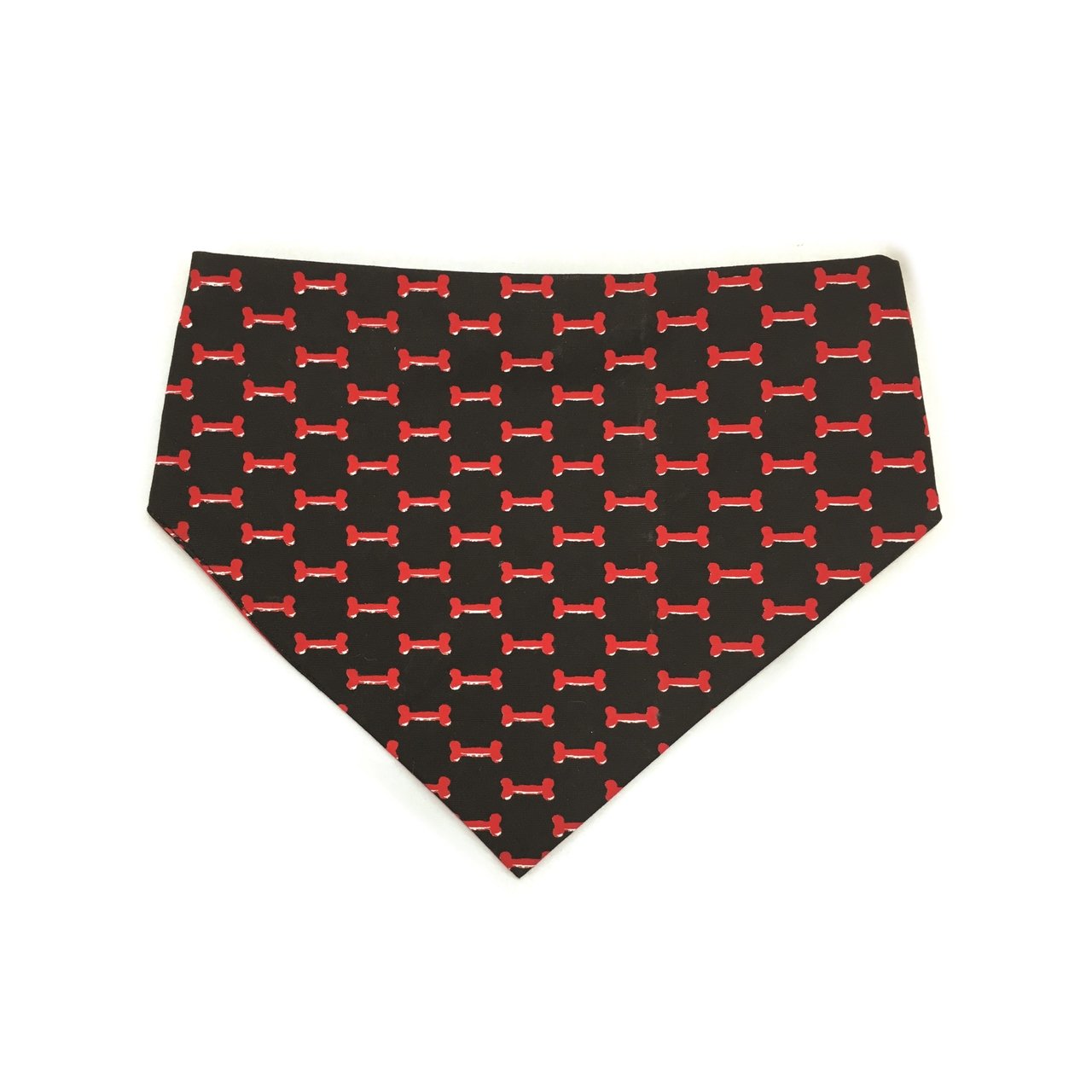 Red & Black Reversible Dog Bandana