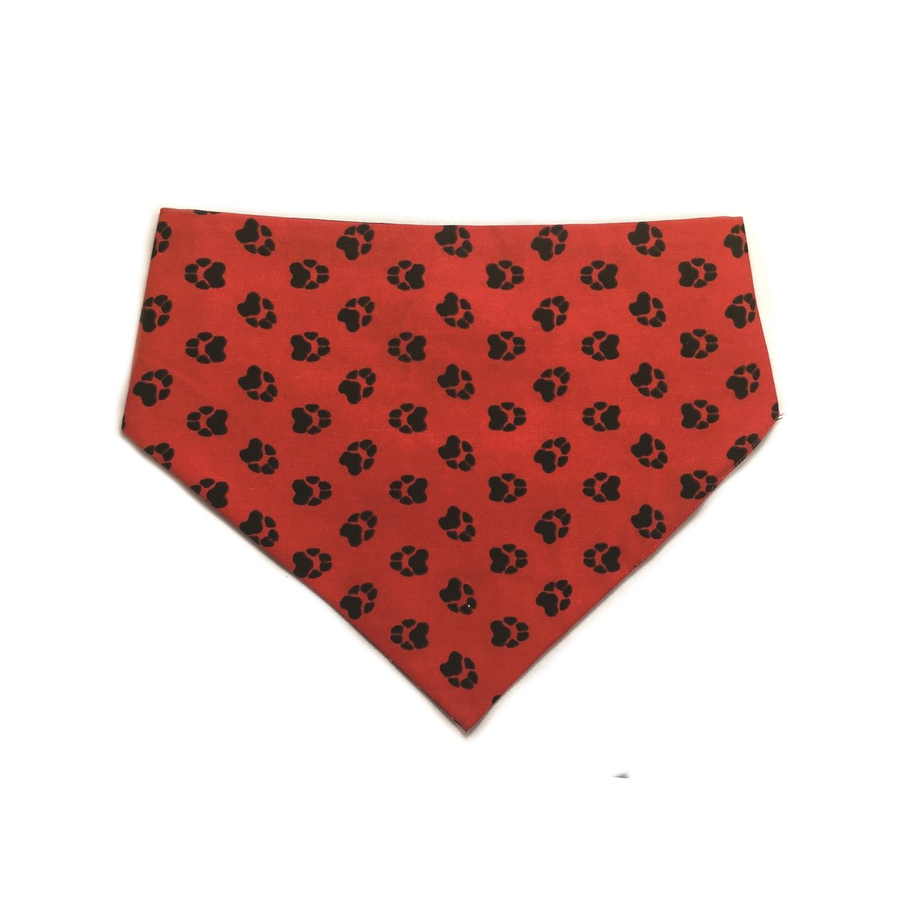 Red & Black Reversible Dog Bandana