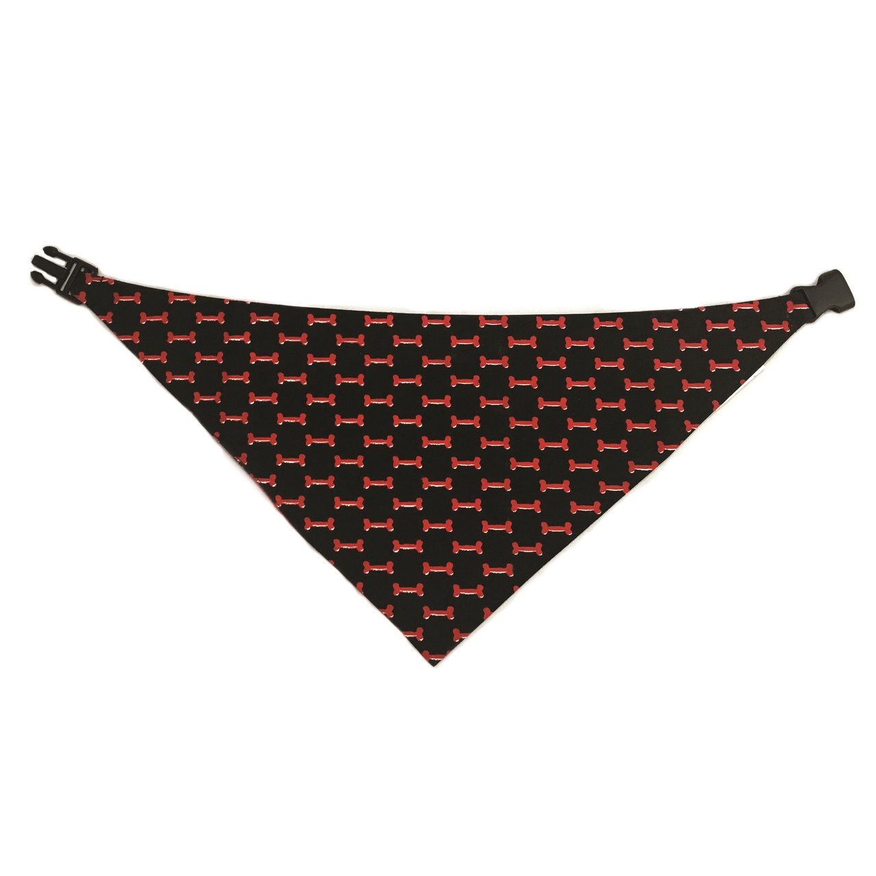 Red & Black Reversible Dog Bandana
