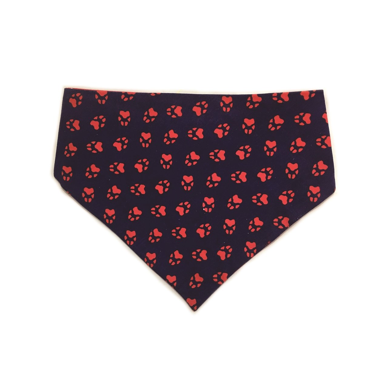 Blue & Red Reversible Dog Bandana
