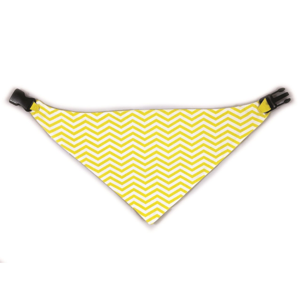 Yellow Chevron Reversible Dog Bandana