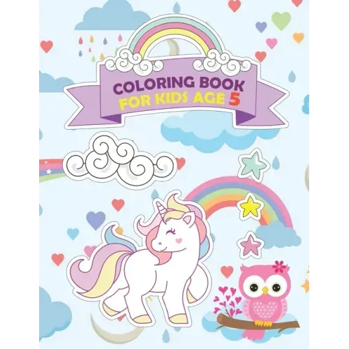 Coloring Book Unicorn Journal and Sketchbook for Kids age 5: Unicorn Journal and Notebook for Kids, space for Coloring, Drawing and Sketching.