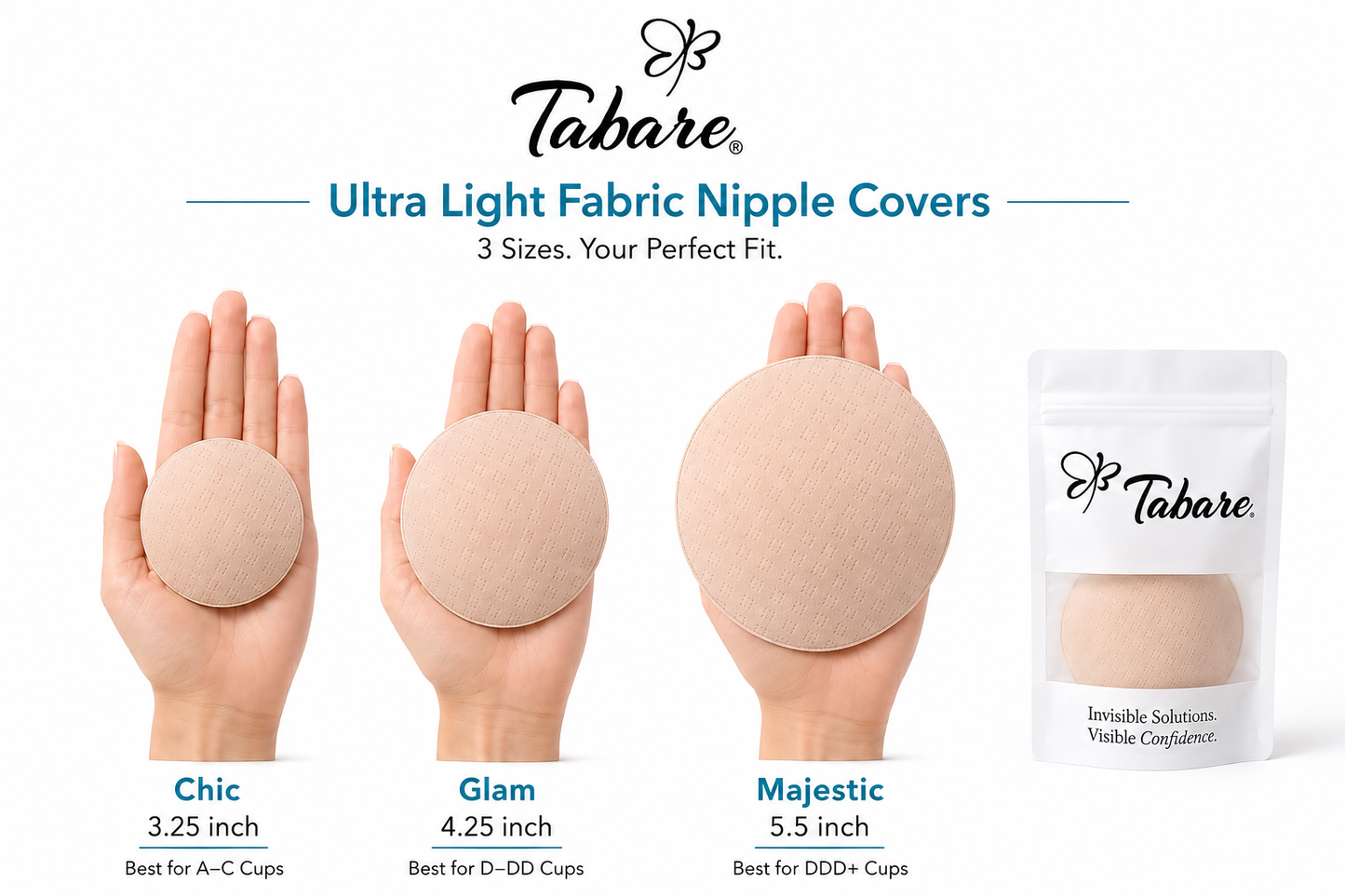 Ultra Light™ Fabric Nipple Covers