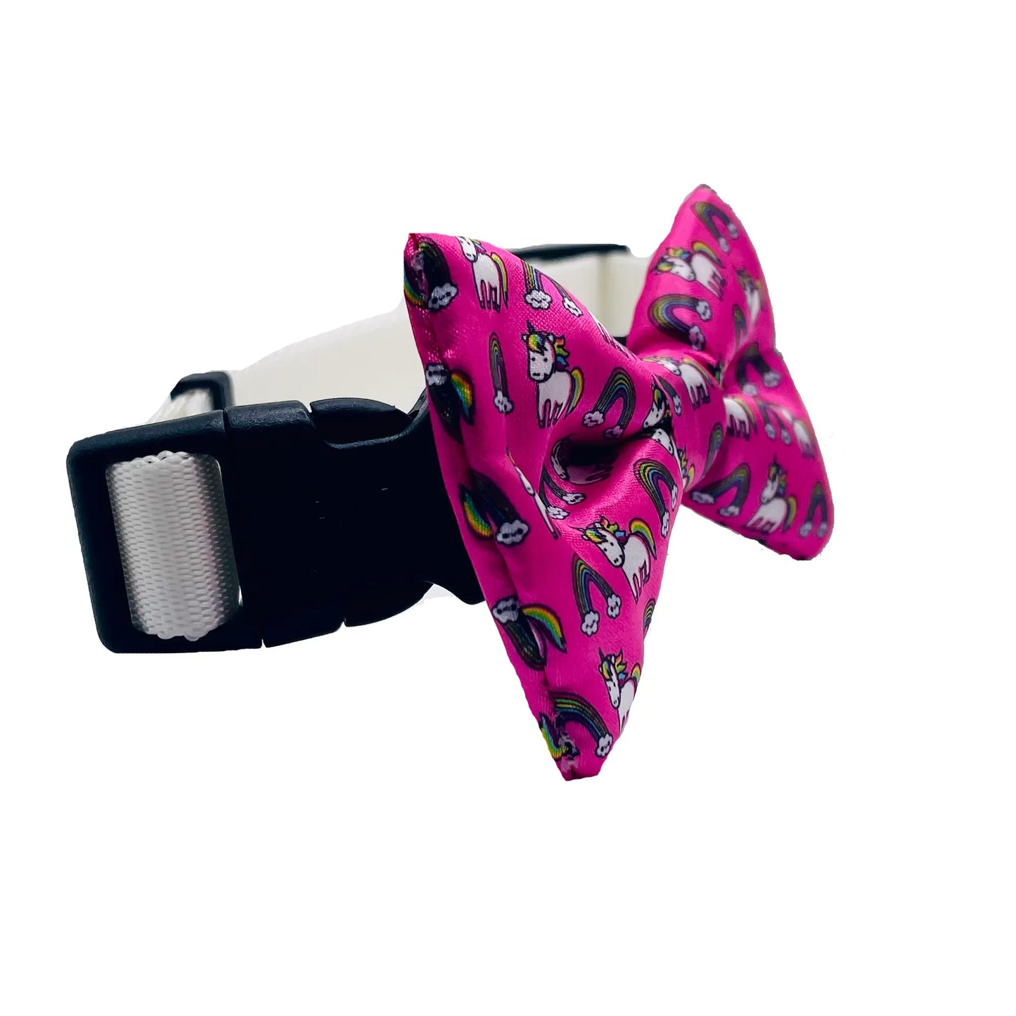 Unicorn Rainbow Dog Bow Tie