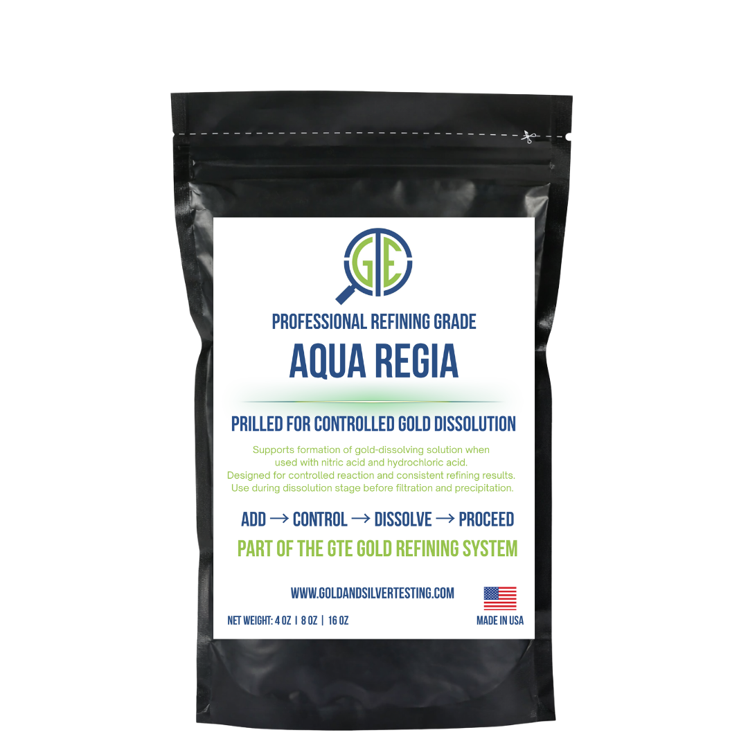 JSP 8 OZ Aqua Regia Prilled Urea Test Acid Metals Recovery & Refining