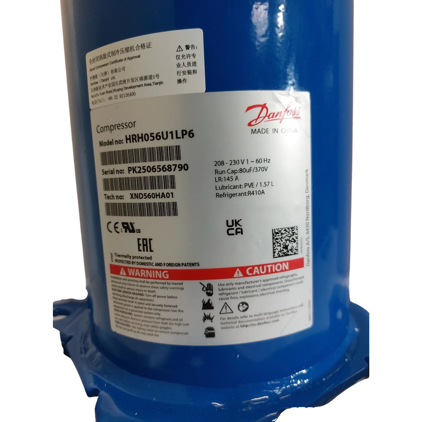 Danfoss HRH056U1LP6 Scroll Compressor