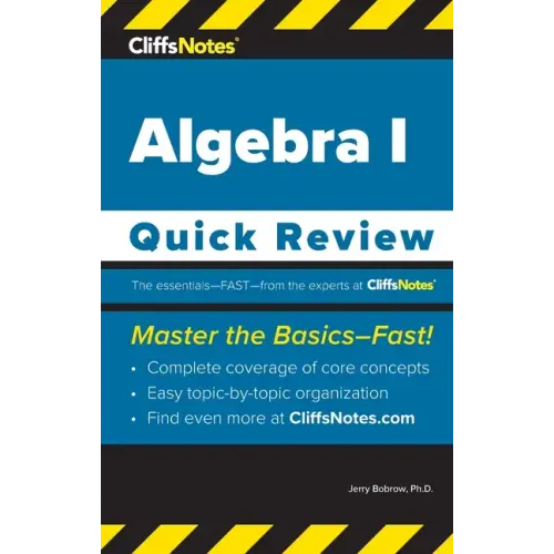 CliffsNotes Algebra I: Quick Review