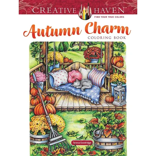 Creative Haven Autumn Charm Coloring Book