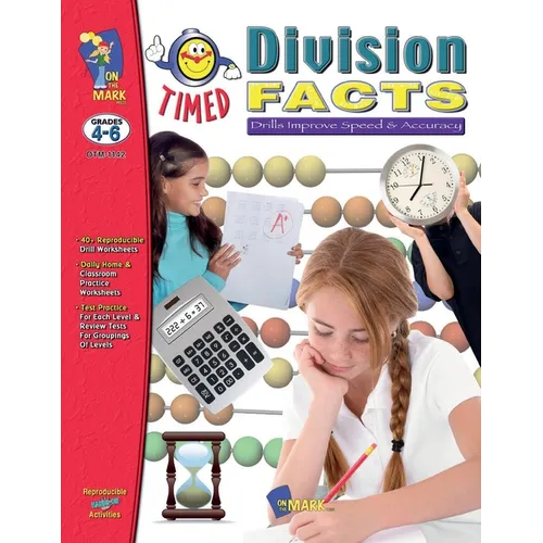 Timed Division Drill Facts Grades 4-6