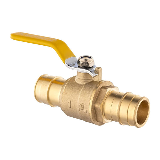 1" PEX Expansion Ball Valve, Yellow (Lead Free)