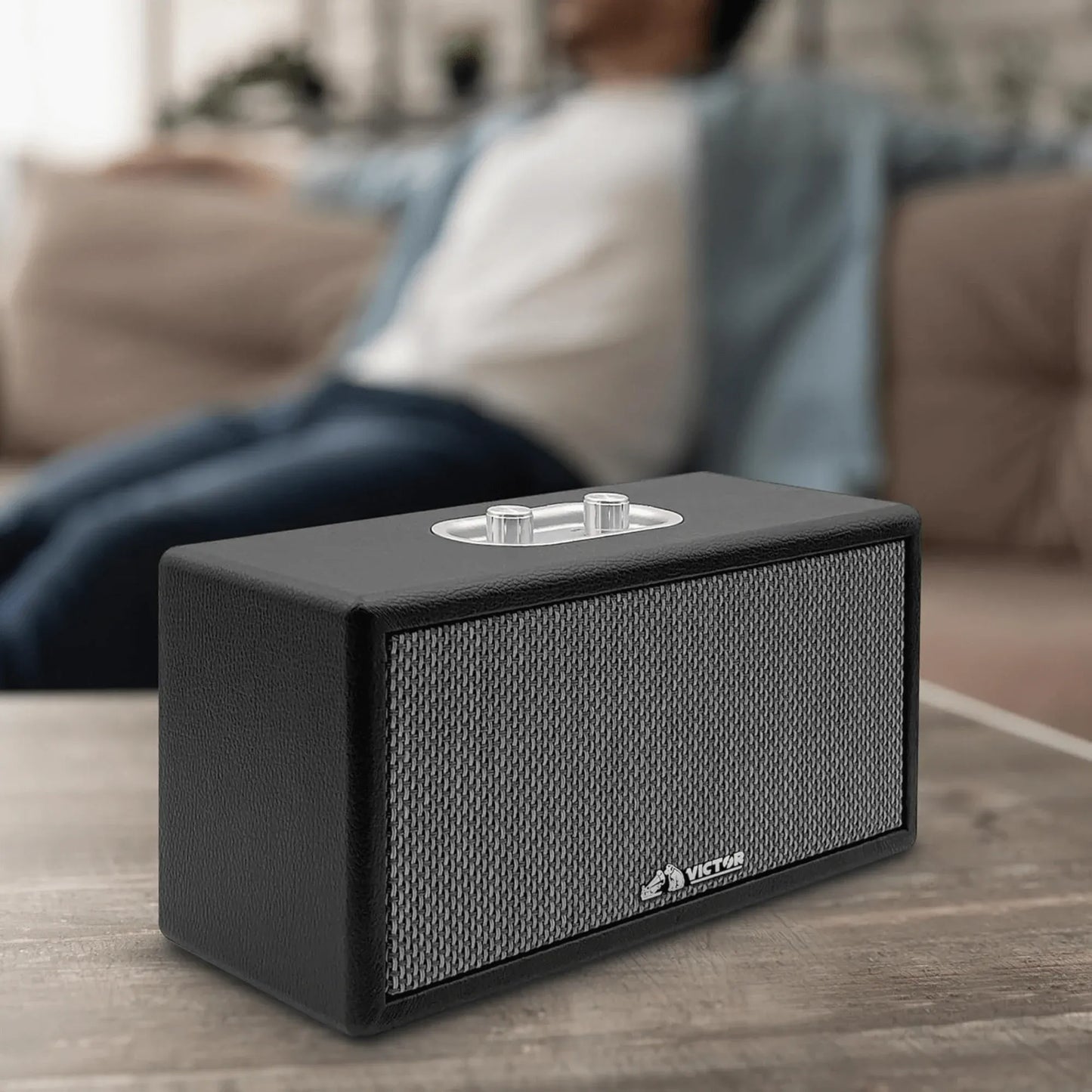 Victor Portable Speaker with Bluetooth Wireless Technology and Built-In Battery