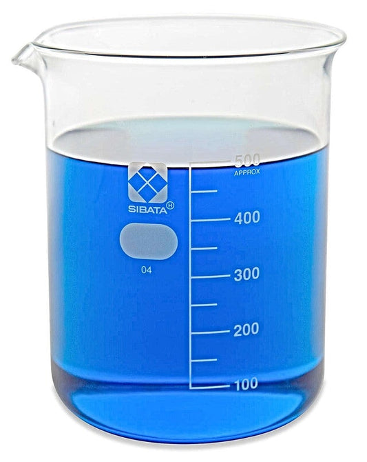 Heathrow Scientific 10020-100A SIBATA Glass Beaker, 100 mL, 10/pk