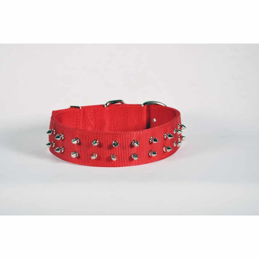 18'' PET COLLAR - RED SPIKE