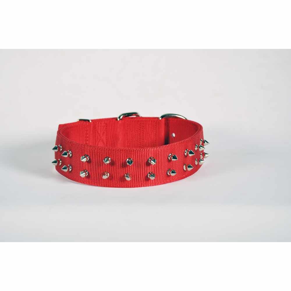 20''PET COLLAR - RED- SPIKE