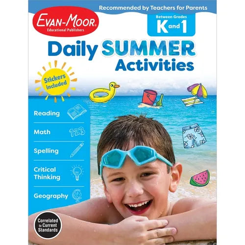 Daily Summer Activities Moving from K to 1st Gr