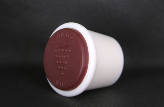 Fermenting Ventilating Tall Bung with Burgundy Top - 10 Pack