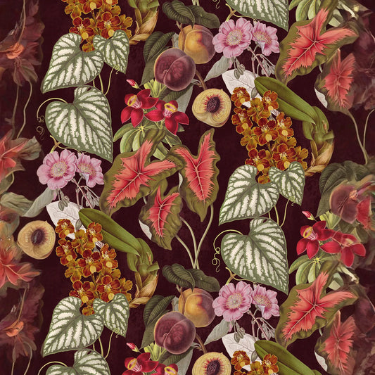 Cali Tropicale Wallpaper, eggplant