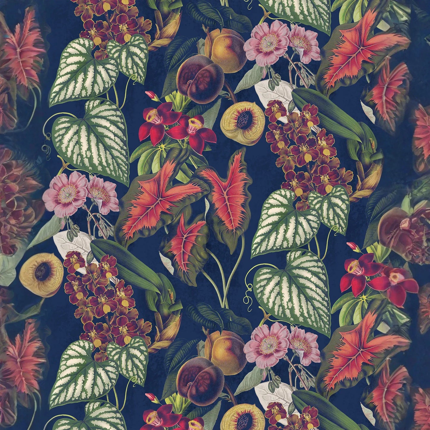 Cali Tropicale Wallpaper, navy