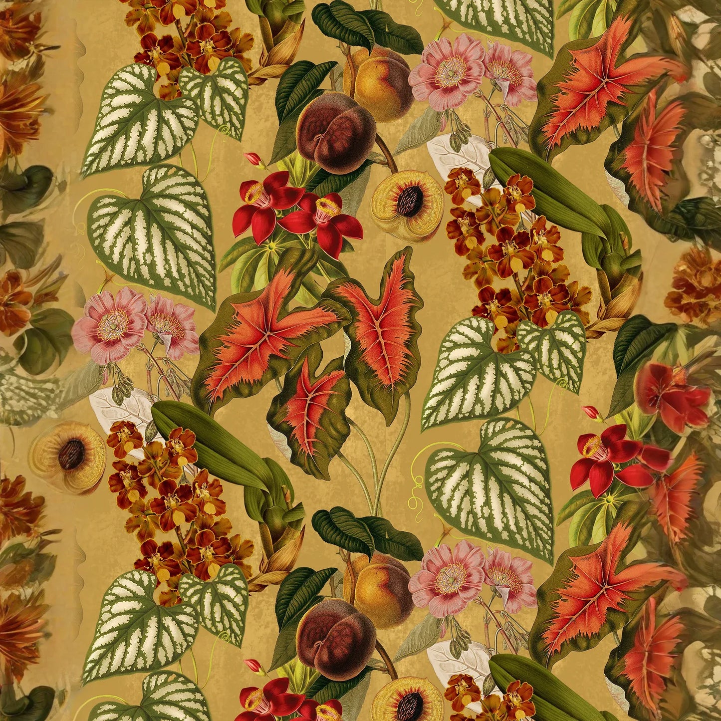 Cali Tropicale Wallpaper, yellow