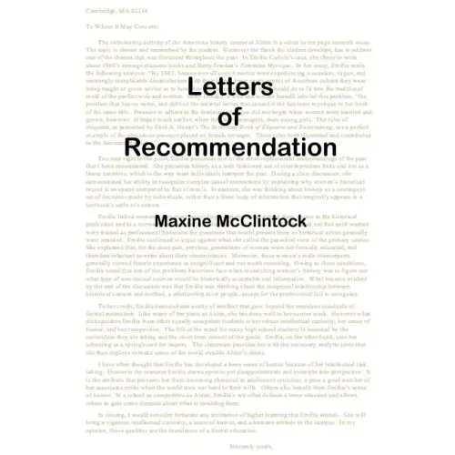 Letters of Recommendation