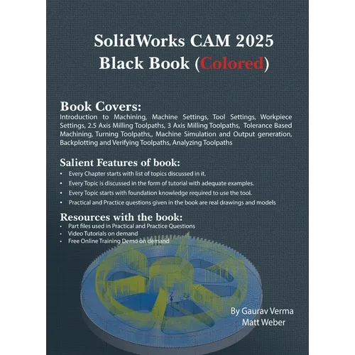 SolidWorks CAM 2025 Black Book: (Colored)