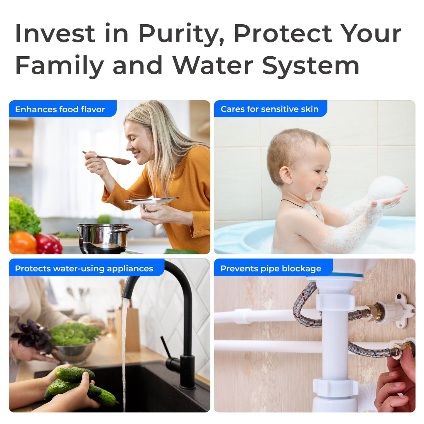 Waterdrop WHF21-PG 5 Micron 2-Stage Whole House Water Filtration System