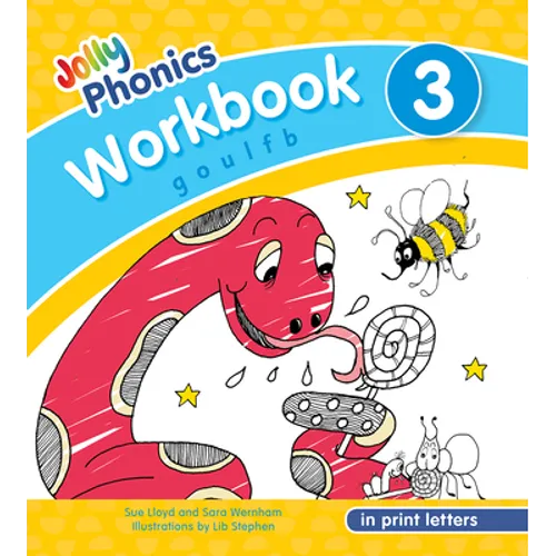 Jolly Phonics Workbook 3: In Print Letters (American English Edition)