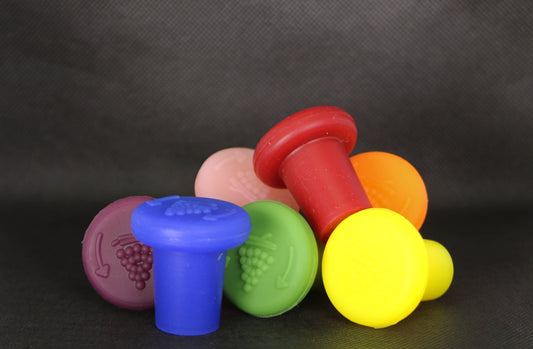 Silicone Wine Bottle Stoppers - 50 Stopper Packs