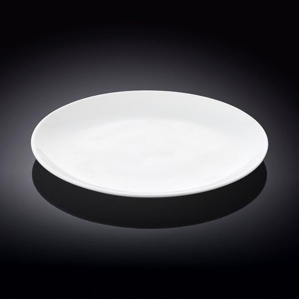 Professional Rolled Rim White Dinner Plate 9" inch | 23 Cm