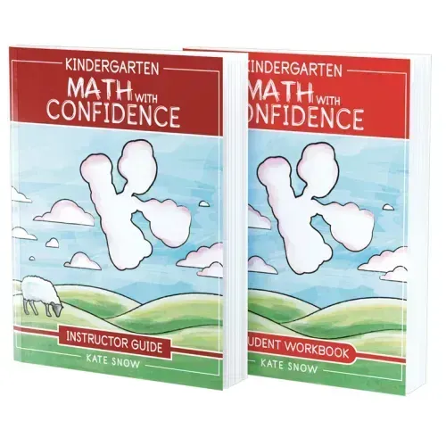 Kindergarten Math with Confidence Bundle: Instructor Guide & Student Workbook