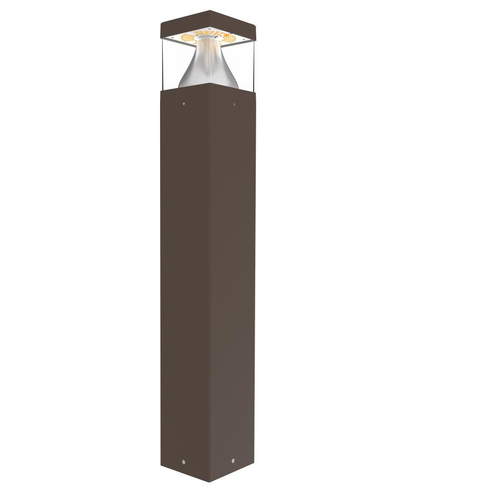 Outdoor Commercial LED Path Bollard Light Watt Tunable 14W/19W/24W Color Tunable 3000K 4000K 5000K 120-277V Dimmable