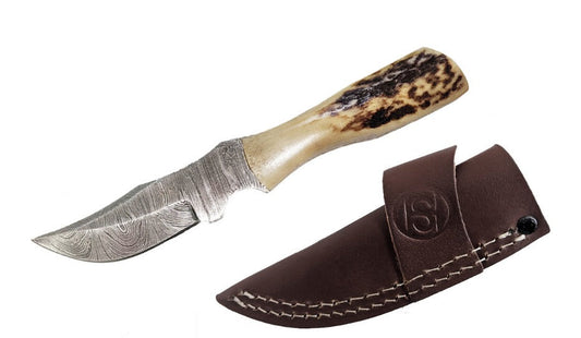 Circle SH KNIFE DAMASCUS STEEL 4 1/4