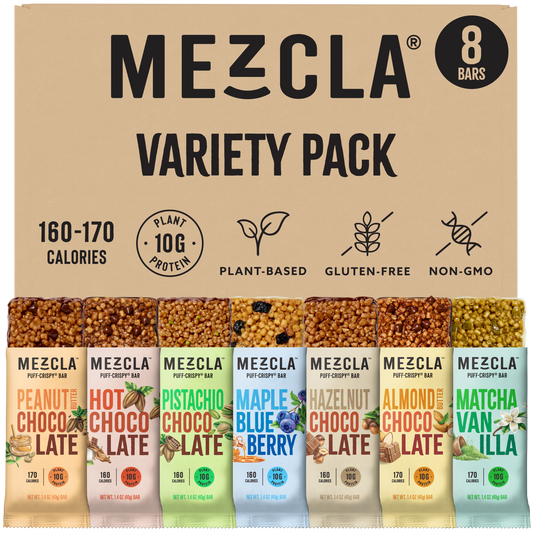 Mezcla Bars Variety Pack Sampler - 8 Bars x 1.4 oz case